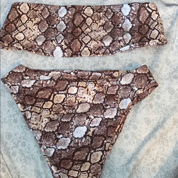 PacSun Other - Snake Print High Waisted Bikini
